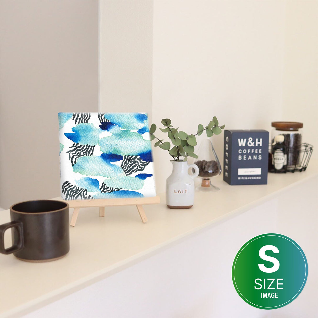 Geometric wall art Interior goods Art panel Canvas popa-1903-044