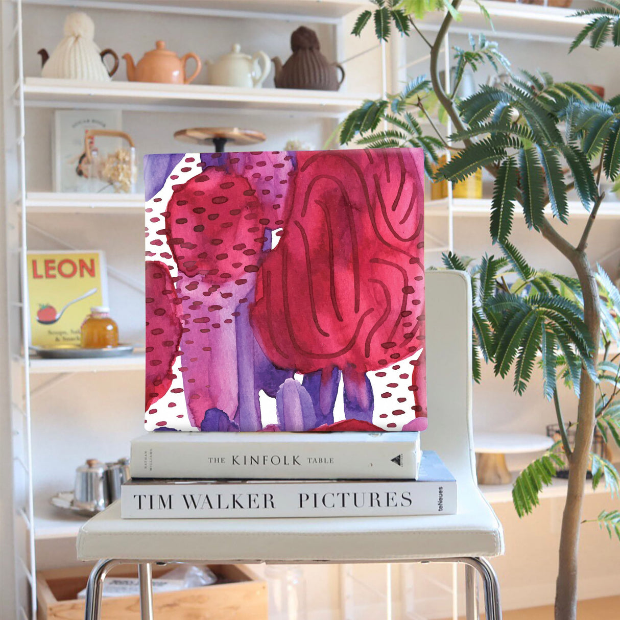 Geometric pattern fabric board Interior goods Art panel Canvas popa-1903-045