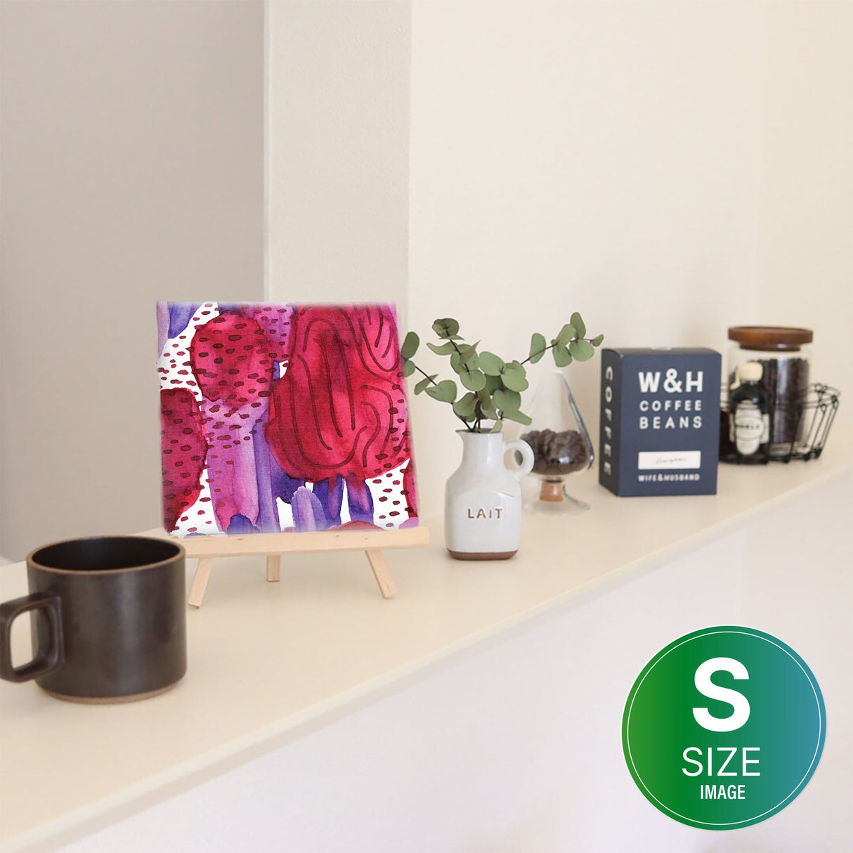 Geometric pattern fabric board Interior goods Art panel Canvas popa-1903-045