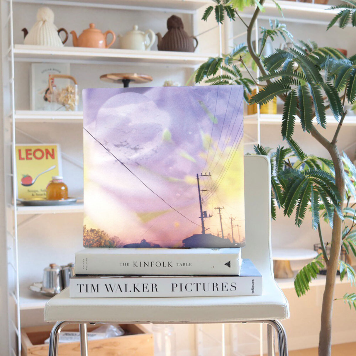 花と街並みのアートボード インテリア 雑貨 tnk-0002