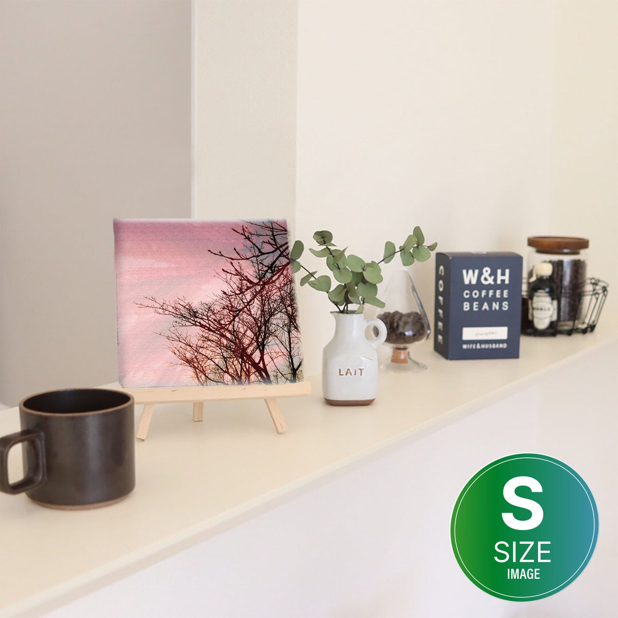 木と花のファブリックパネル 一人暮らし インテリア tnk-0005