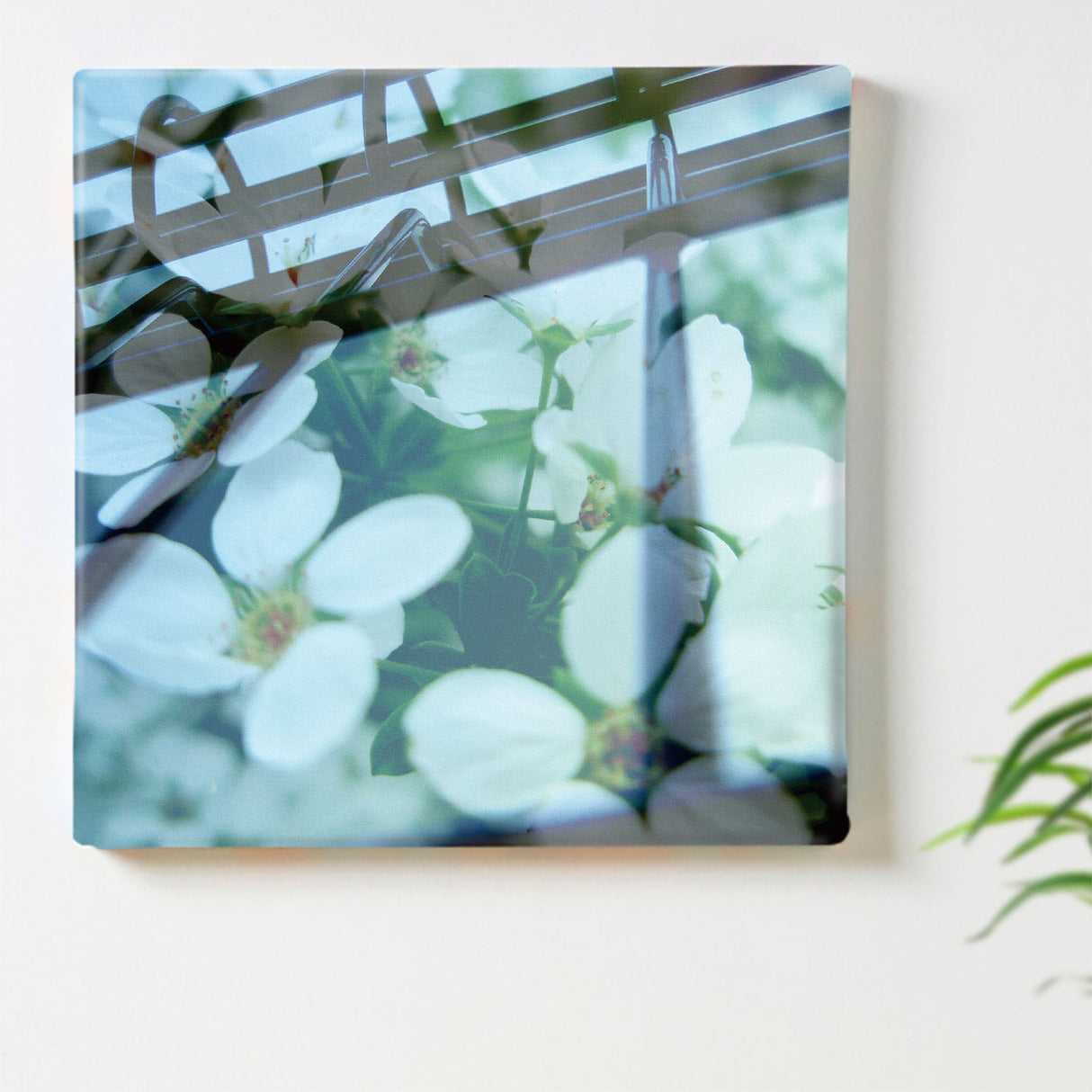 花の合成アートのファブリックパネル ポスター アート tnk-0007