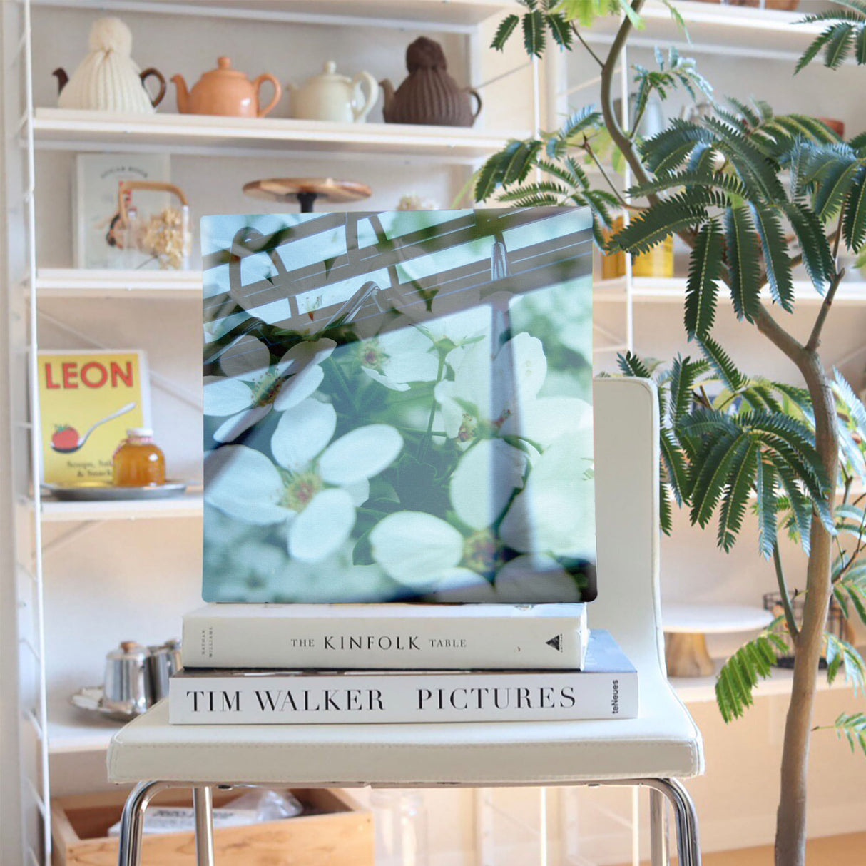 花の合成アートのファブリックパネル ポスター アート tnk-0007