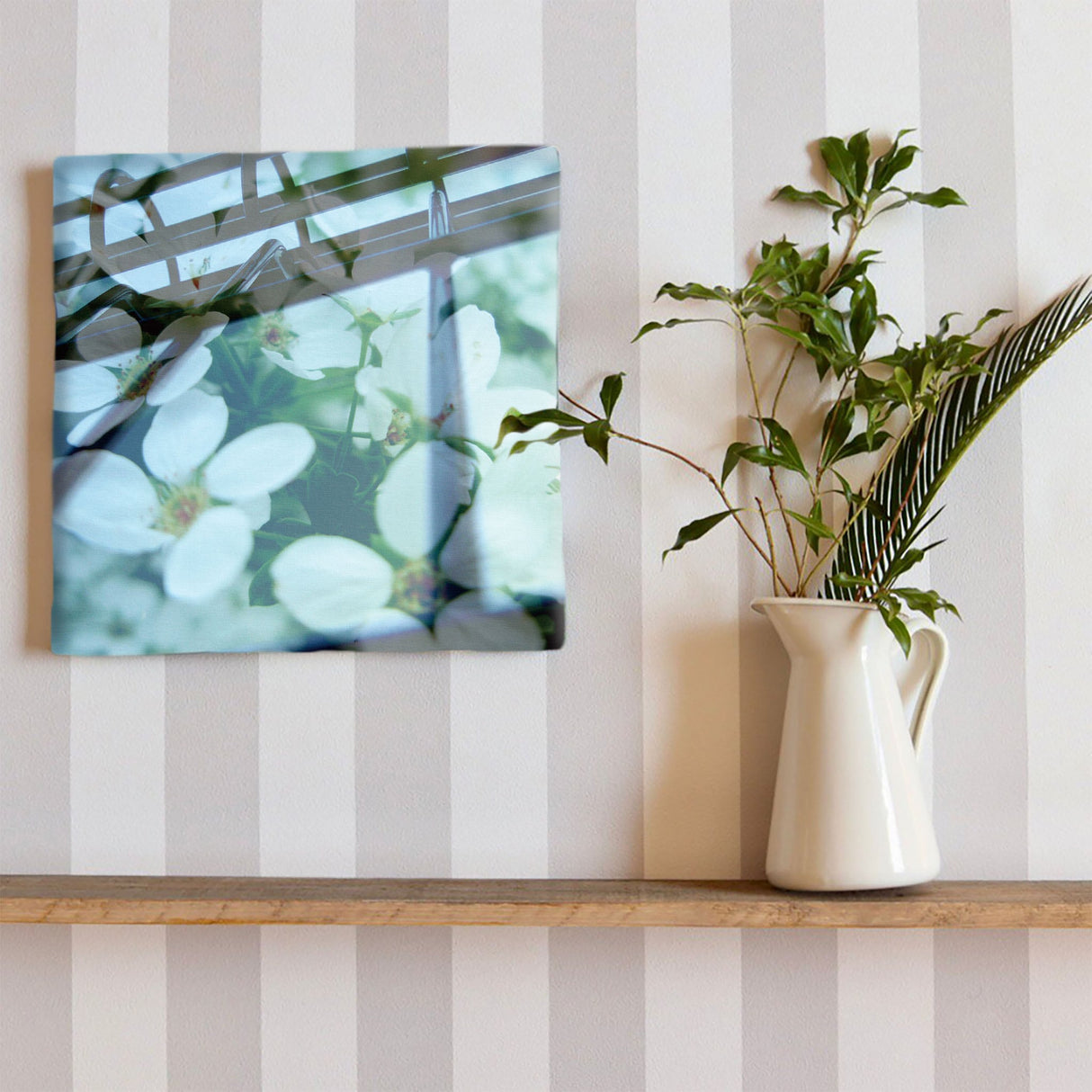 花の合成アートのファブリックパネル ポスター アート tnk-0007