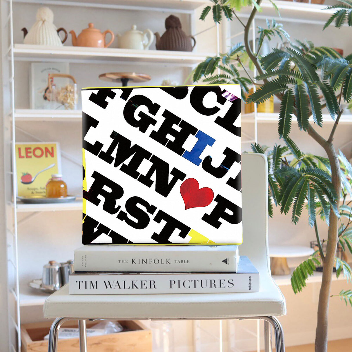 Typograph canvas interior accessory wall hanging art typ-0006