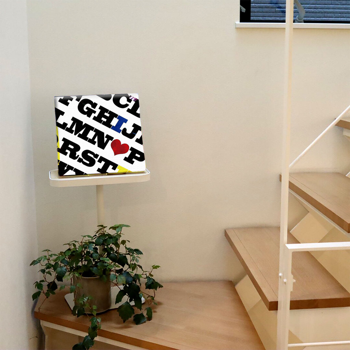 Typograph canvas interior accessory wall hanging art typ-0006