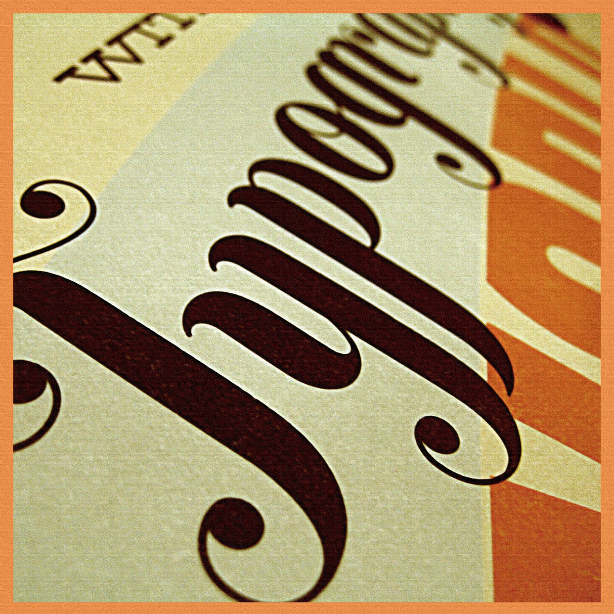 クールなタイポグラフのファブリックパネル 一人暮らし インテリア typ-0007