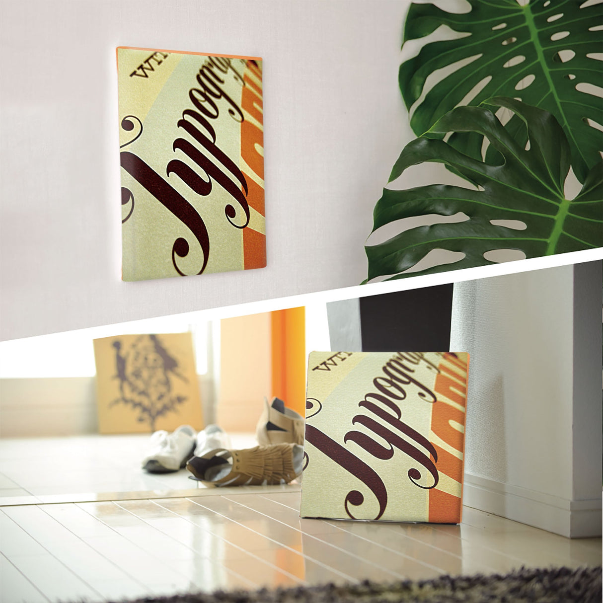 クールなタイポグラフのファブリックパネル 一人暮らし インテリア typ-0007