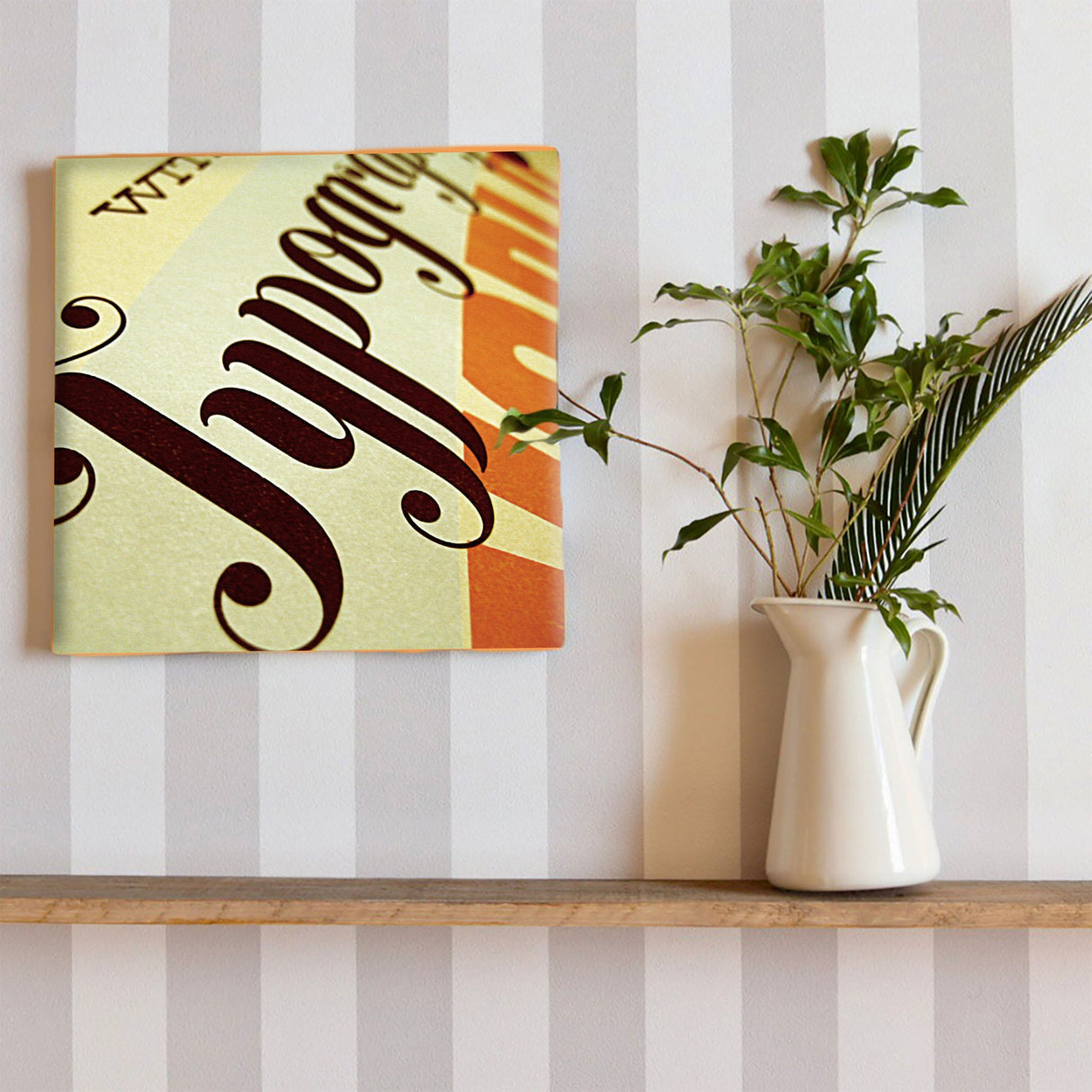 クールなタイポグラフのファブリックパネル 一人暮らし インテリア typ-0007