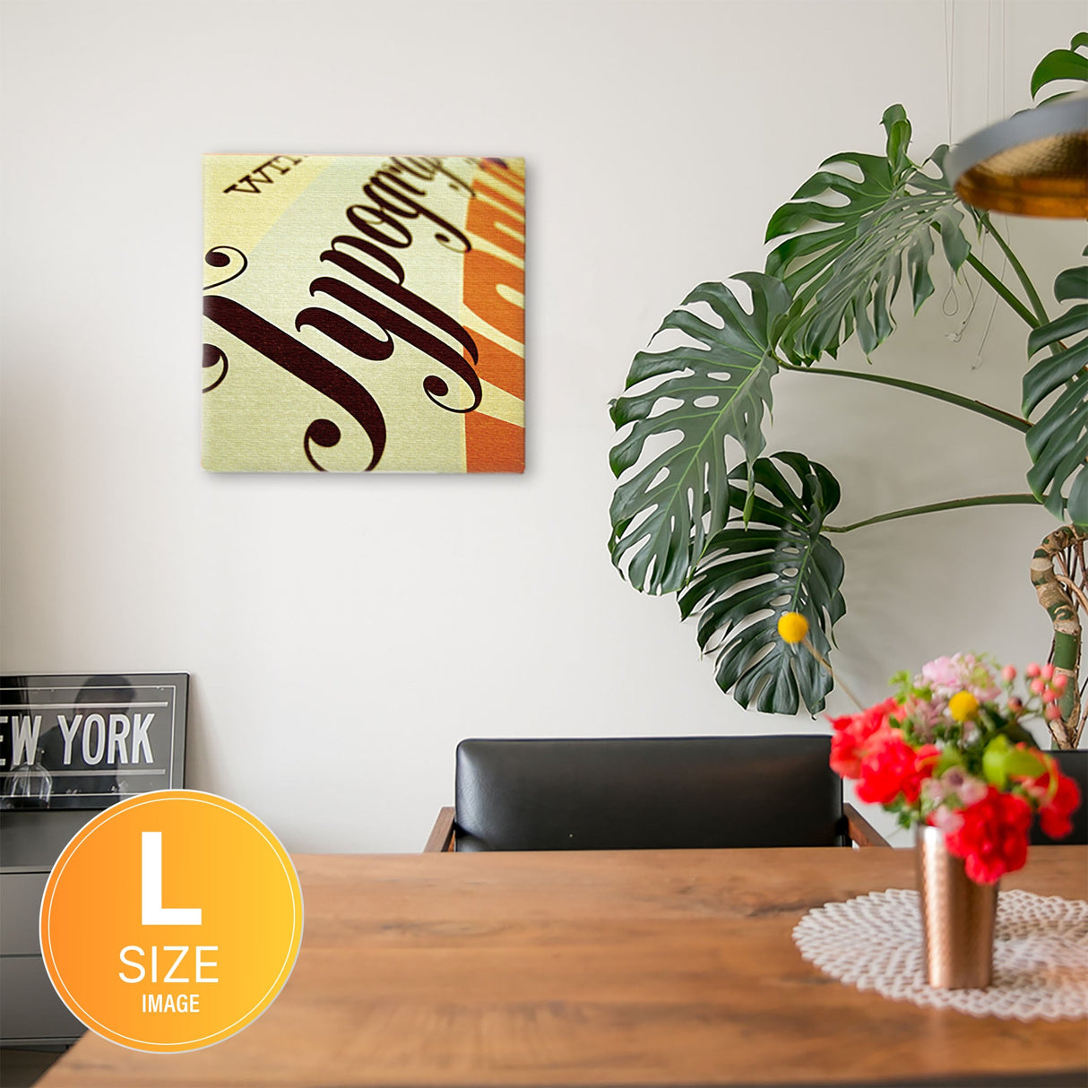 クールなタイポグラフのファブリックパネル 一人暮らし インテリア typ-0007