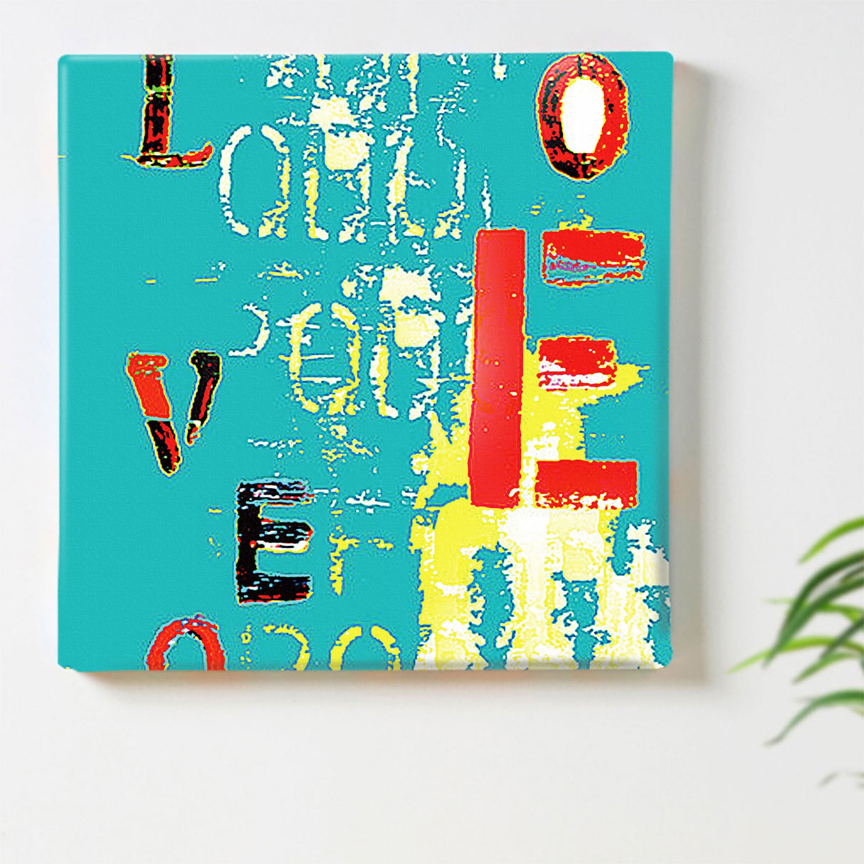 LOVEモチーフ、タイポグラフのアートパネル ウォールデコ インテリア typ-0008