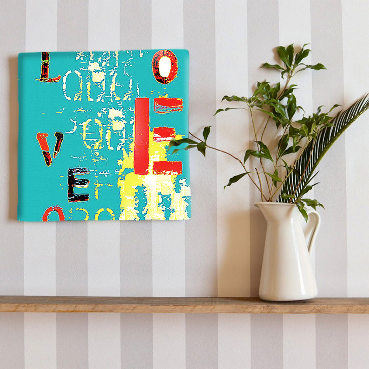 LOVEモチーフ、タイポグラフのアートパネル ウォールデコ インテリア typ-0008