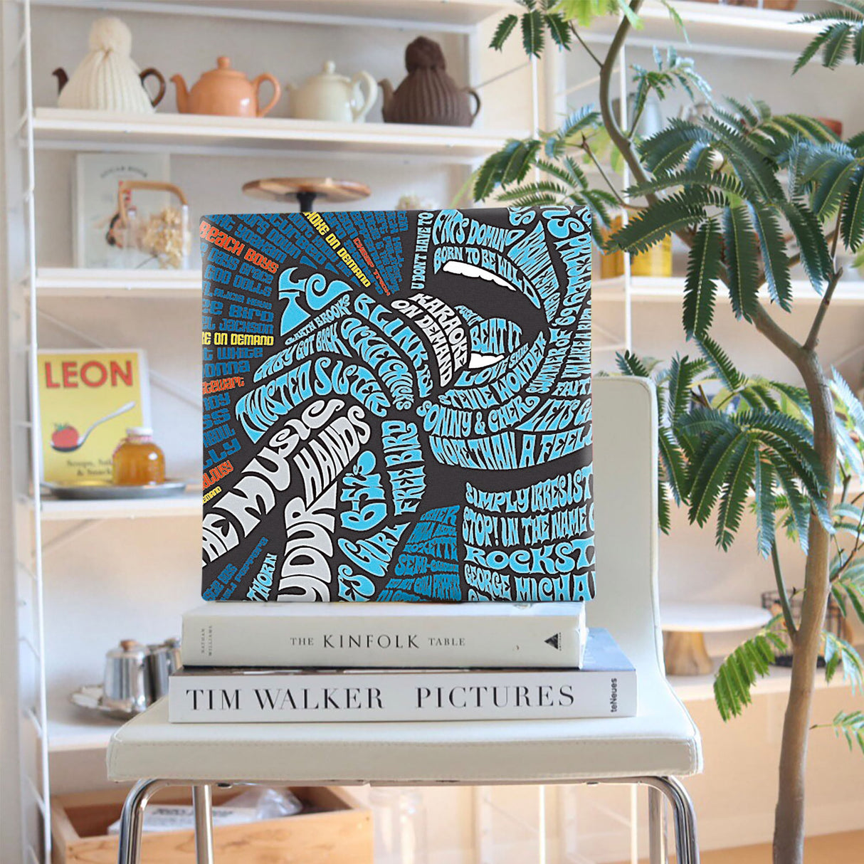 Rock typography art panel photo art typ-0020