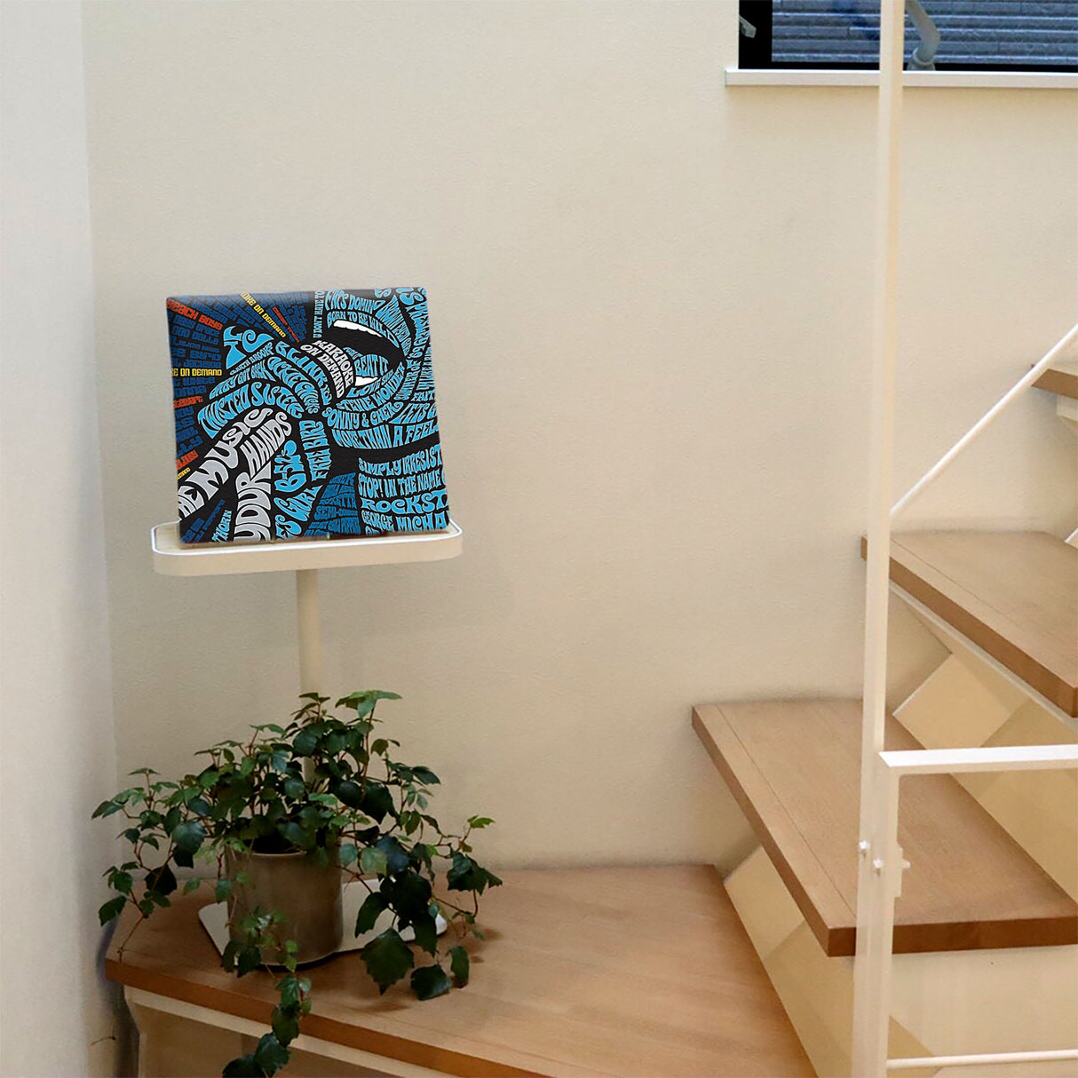 Rock typography art panel photo art typ-0020