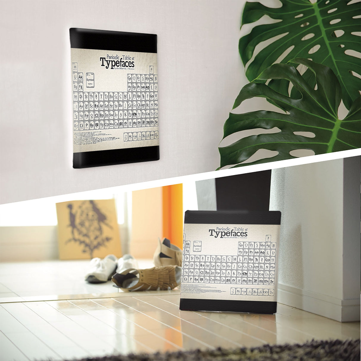 タイポグラフの壁掛けインテリア小物 壁掛け アート typ-0024