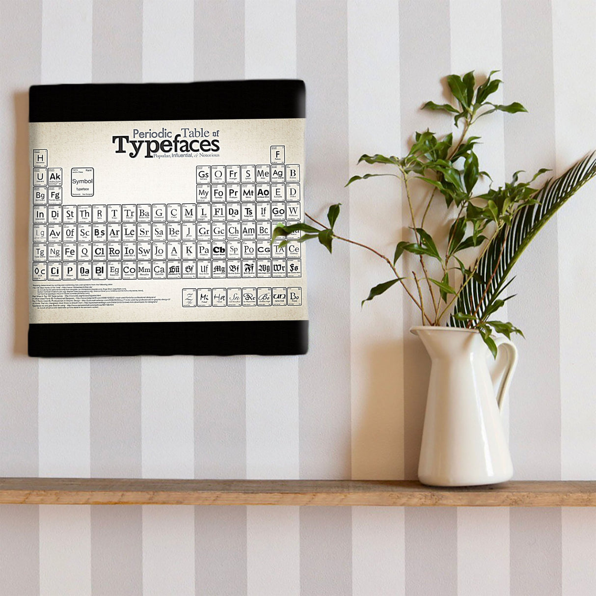 タイポグラフの壁掛けインテリア小物 壁掛け アート typ-0024