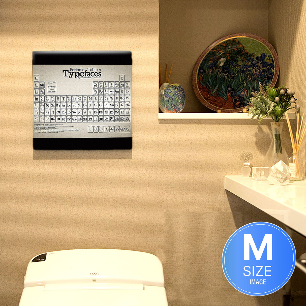 タイポグラフの壁掛けインテリア小物 壁掛け アート typ-0024