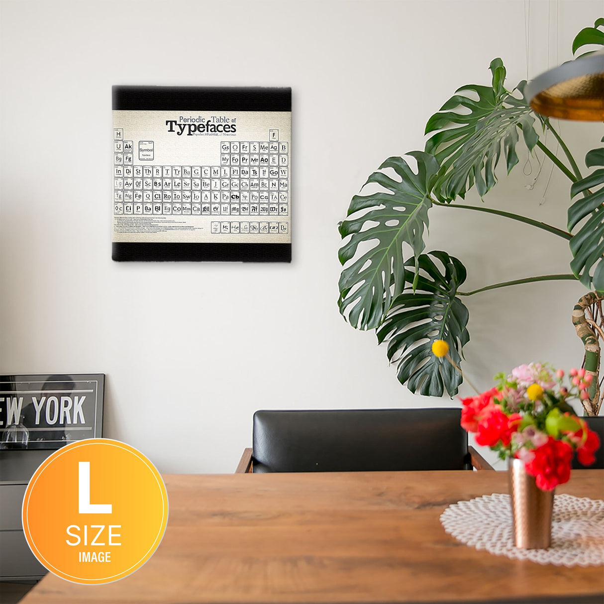 タイポグラフの壁掛けインテリア小物 壁掛け アート typ-0024