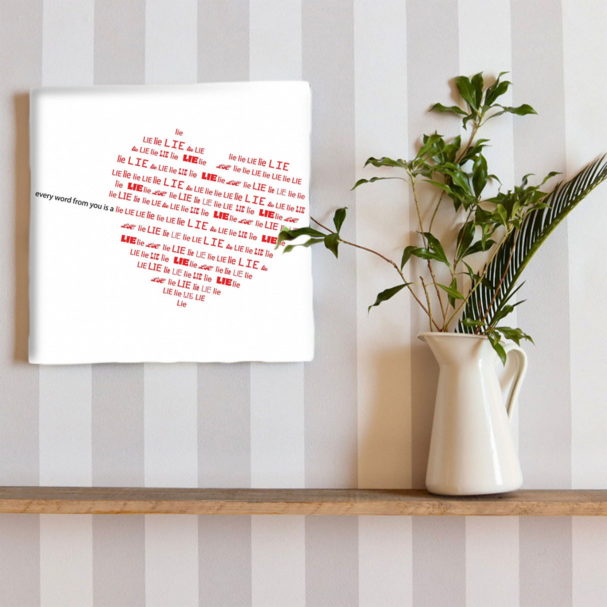 ハートモチーフのアートパネル インテリア アート typ-0028