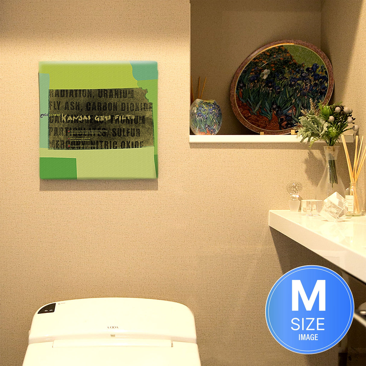 タイポグラフの壁掛け、ファブリックパネル 写真 壁掛け typ-0030