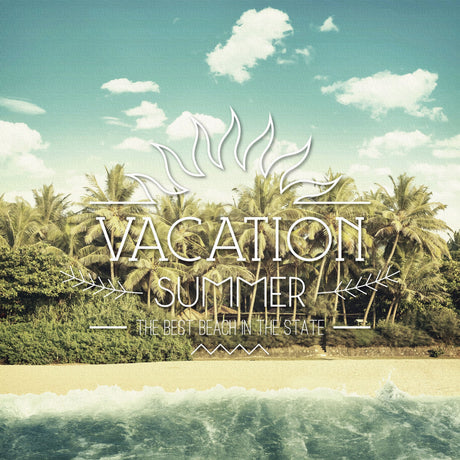 ビーチのファブリックパネル インテリア アート 雑貨 typ-0032