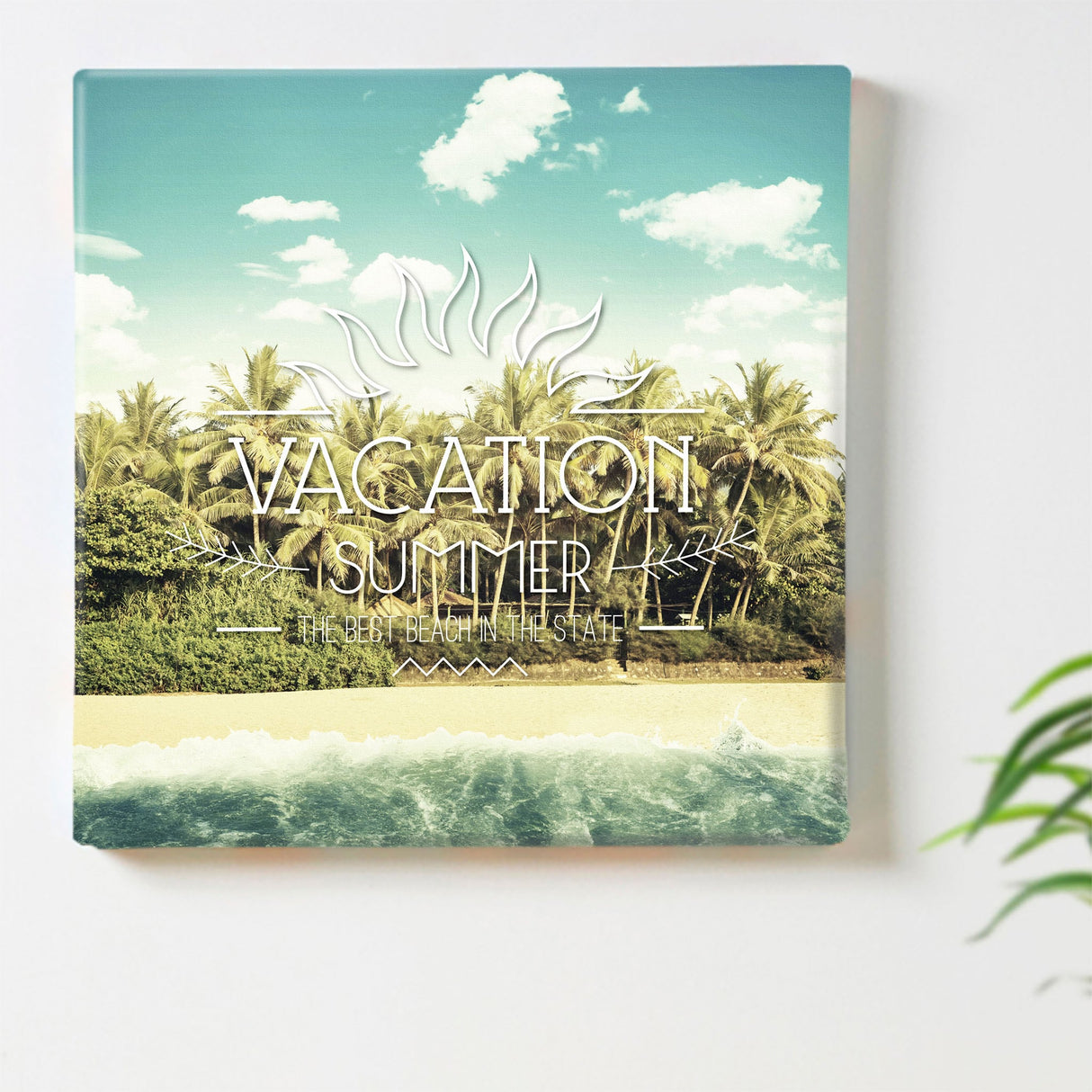 ビーチのファブリックパネル インテリア アート 雑貨 typ-0032