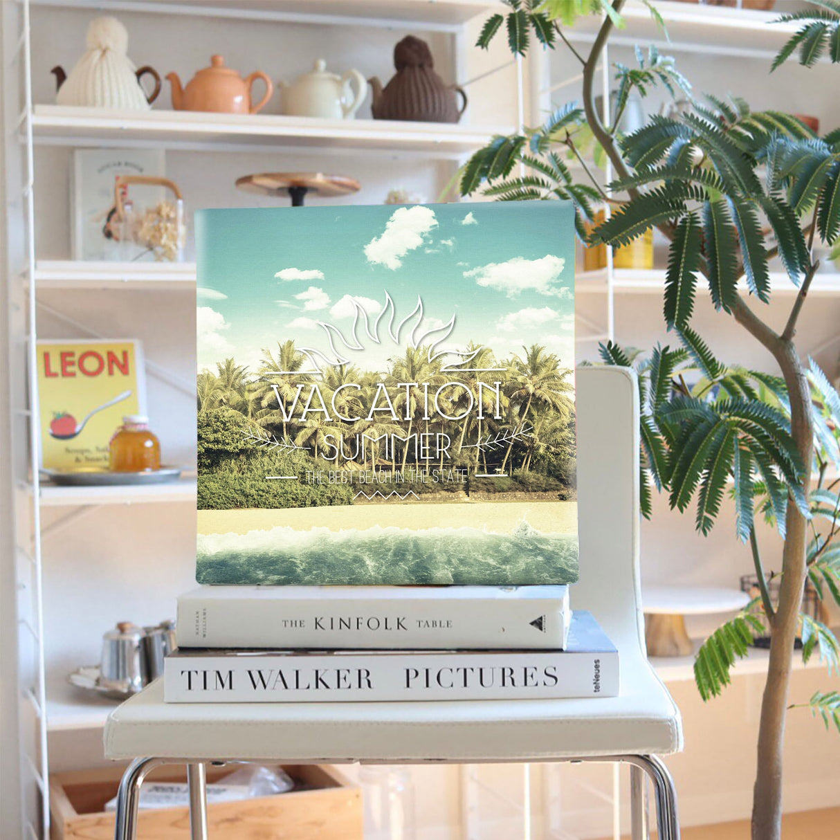 ビーチのファブリックパネル インテリア アート 雑貨 typ-0032