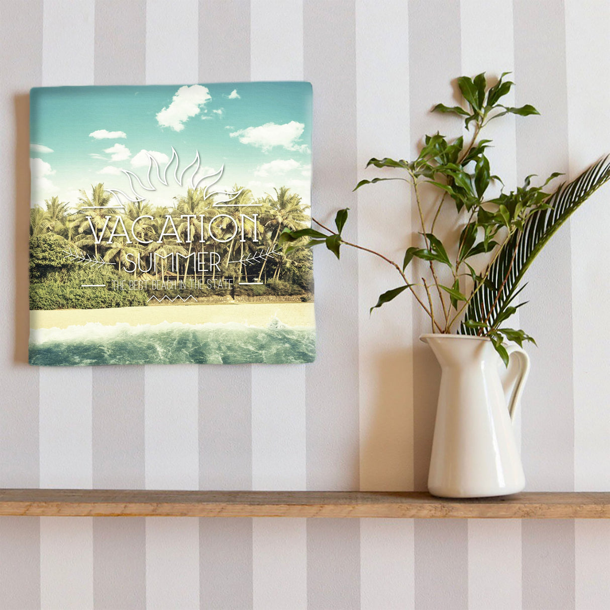 ビーチのファブリックパネル インテリア アート 雑貨 typ-0032