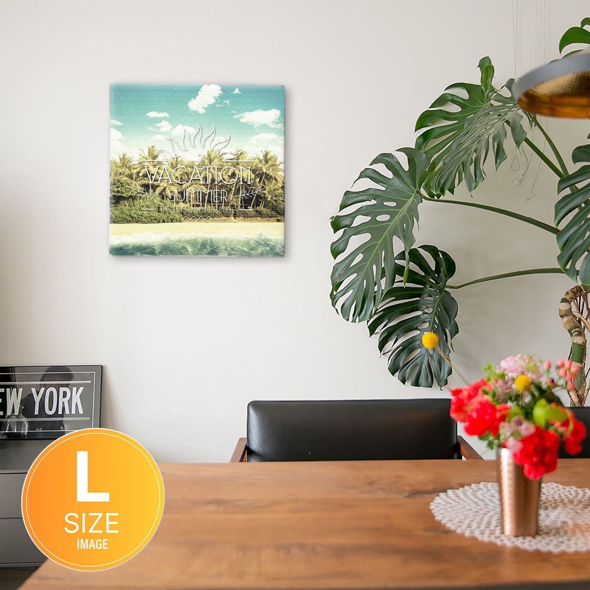 ビーチのファブリックパネル インテリア アート 雑貨 typ-0032