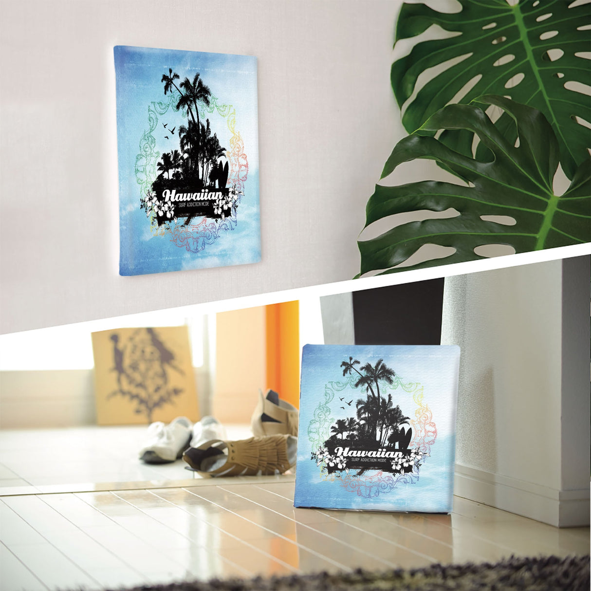 ハワイアンの壁掛けインテリア インテリア アート 雑貨 typ-0034