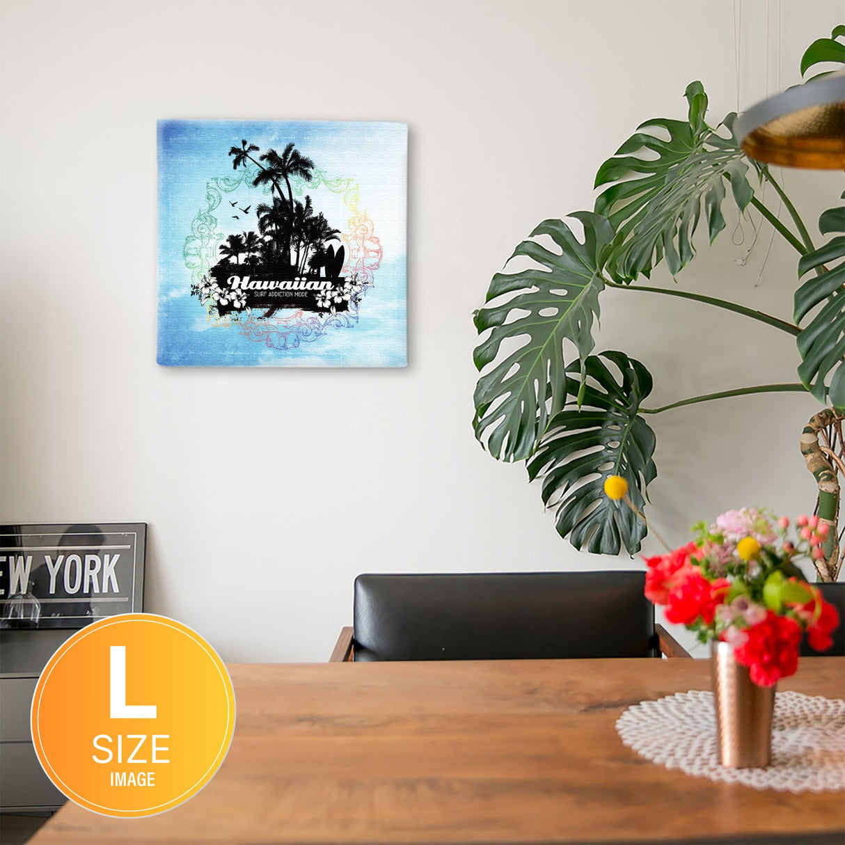 ハワイアンの壁掛けインテリア インテリア アート 雑貨 typ-0034