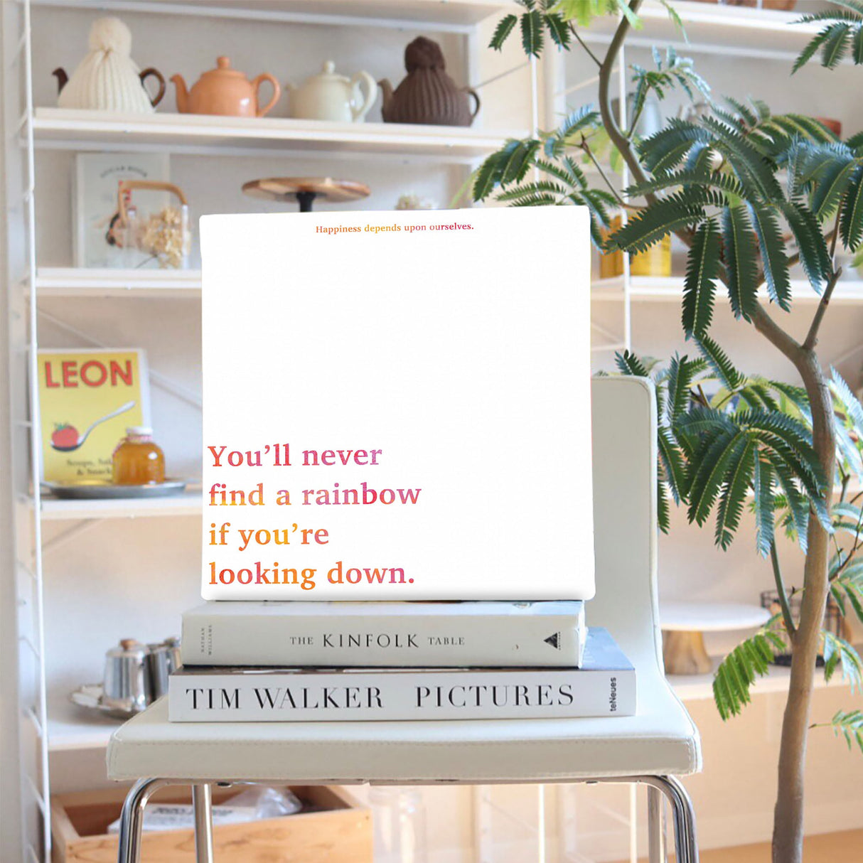 Typography fabric board Interior goods Art Simple modern typ-0038