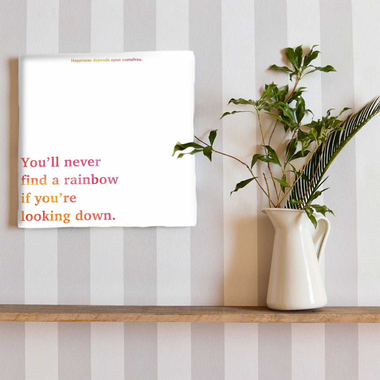 Typography fabric board Interior goods Art Simple modern typ-0038