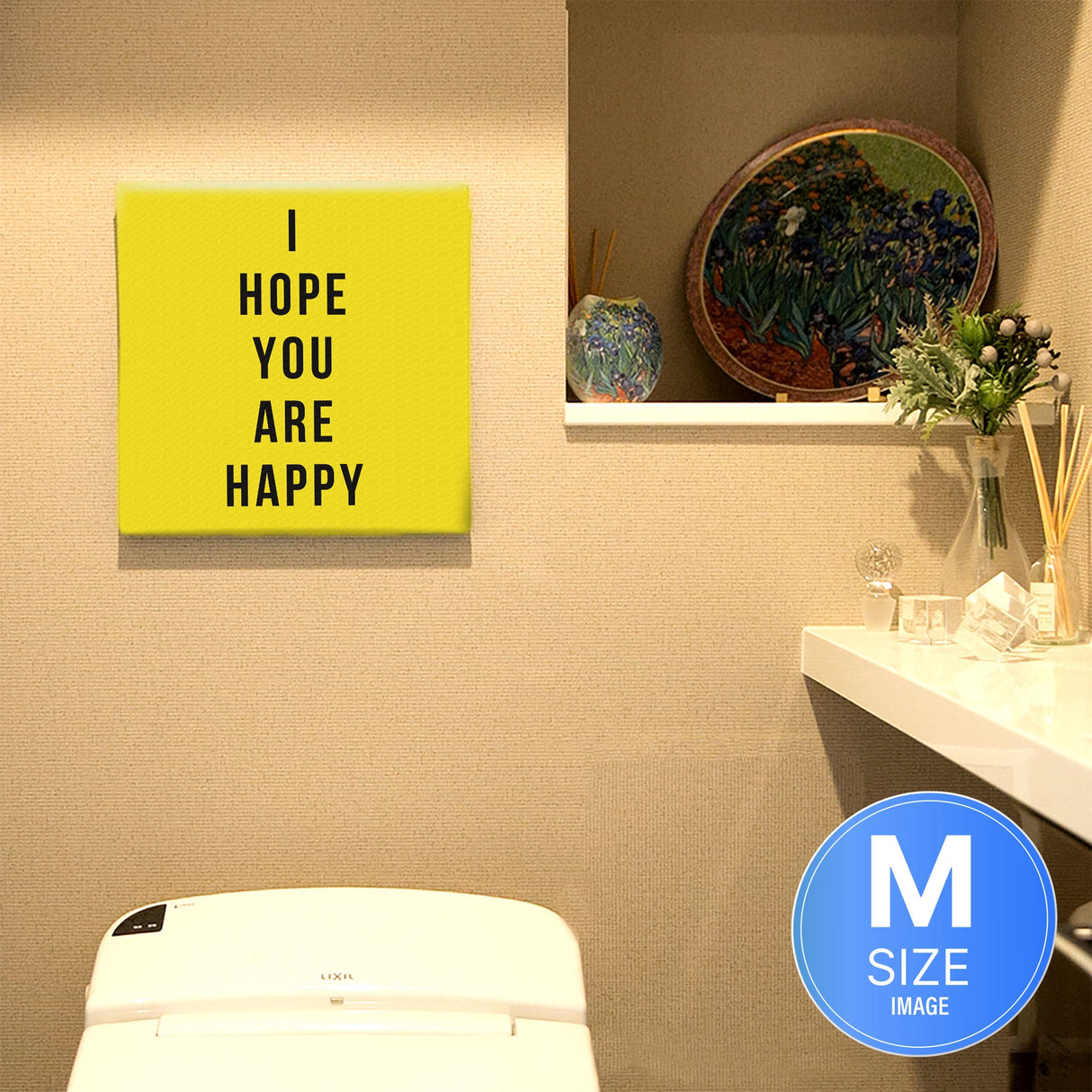 タイポグラフィの壁掛けアート インテリア 雑貨 アート ポップアート ハッピー typ-1610-001