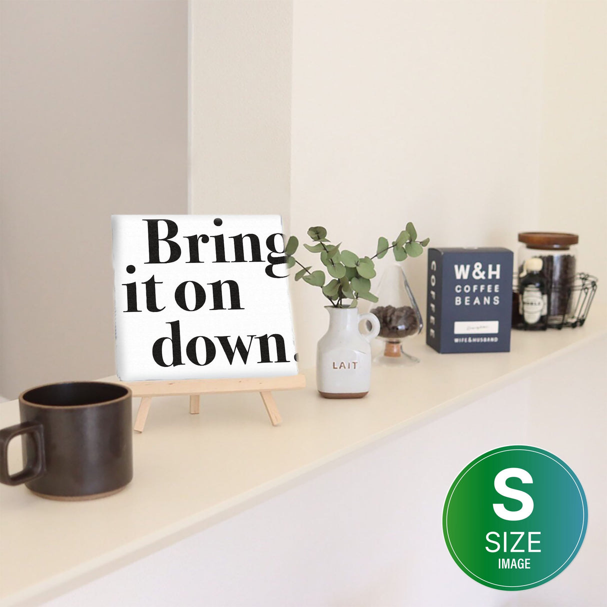 タイポグラフィのファブリックボード インテリア 雑貨 アート ポップアート シンプル typ-1611-001