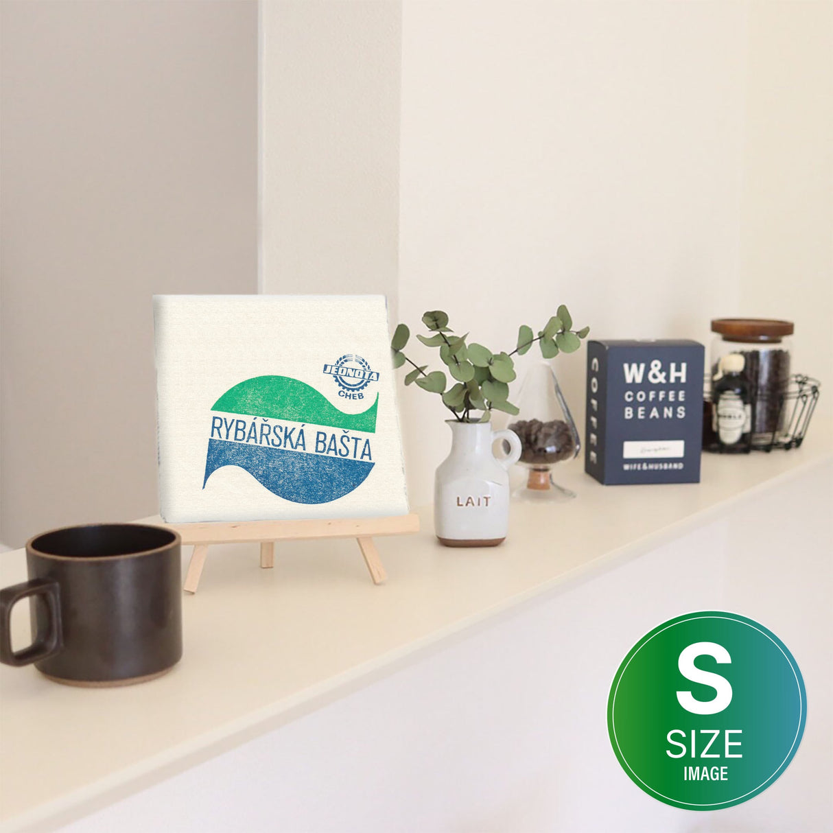 Fabric panel with a Scandinavian taste Interior goods Art Typography Simple typ-1702-003