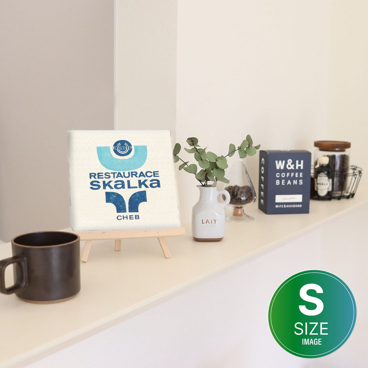 Fabric panel with a Scandinavian taste Interior goods Art Typography Simple typ-1702-005