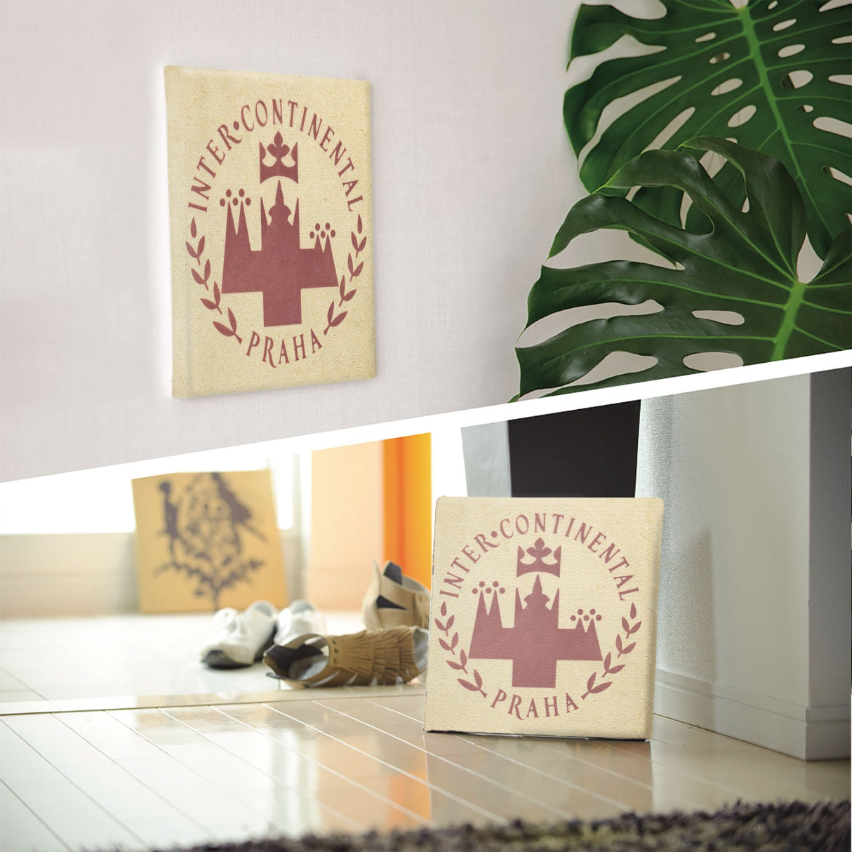 Fabric board with a Scandinavian feel Interior goods Art Typography Simple typ-1702-008