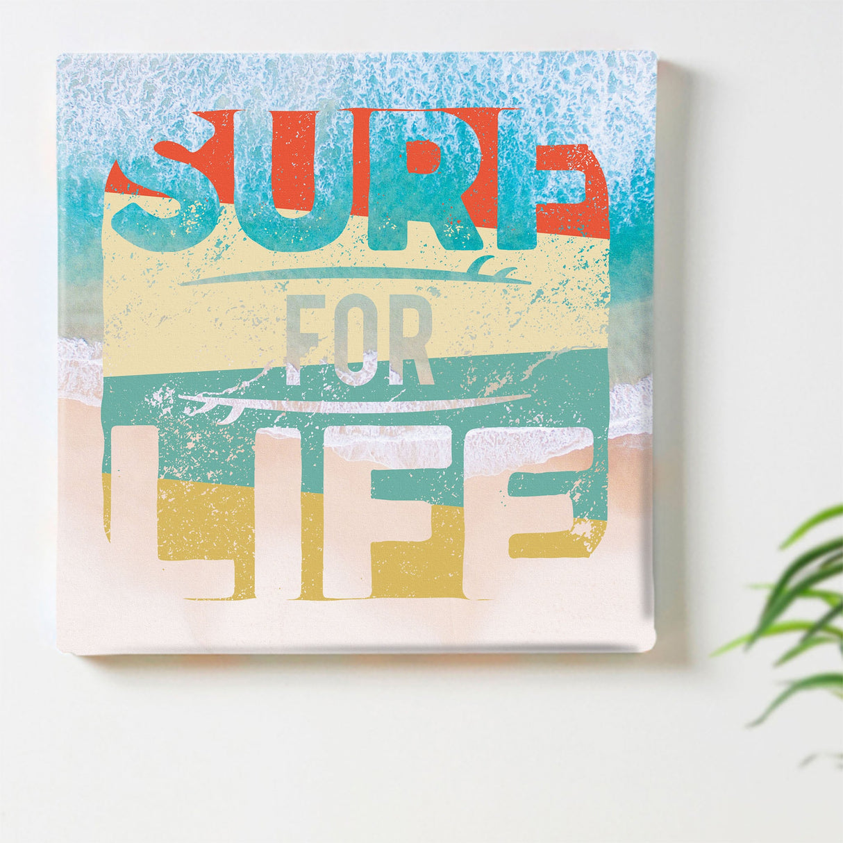 Surf wall art interior goods art panel canvas typo-1805-02