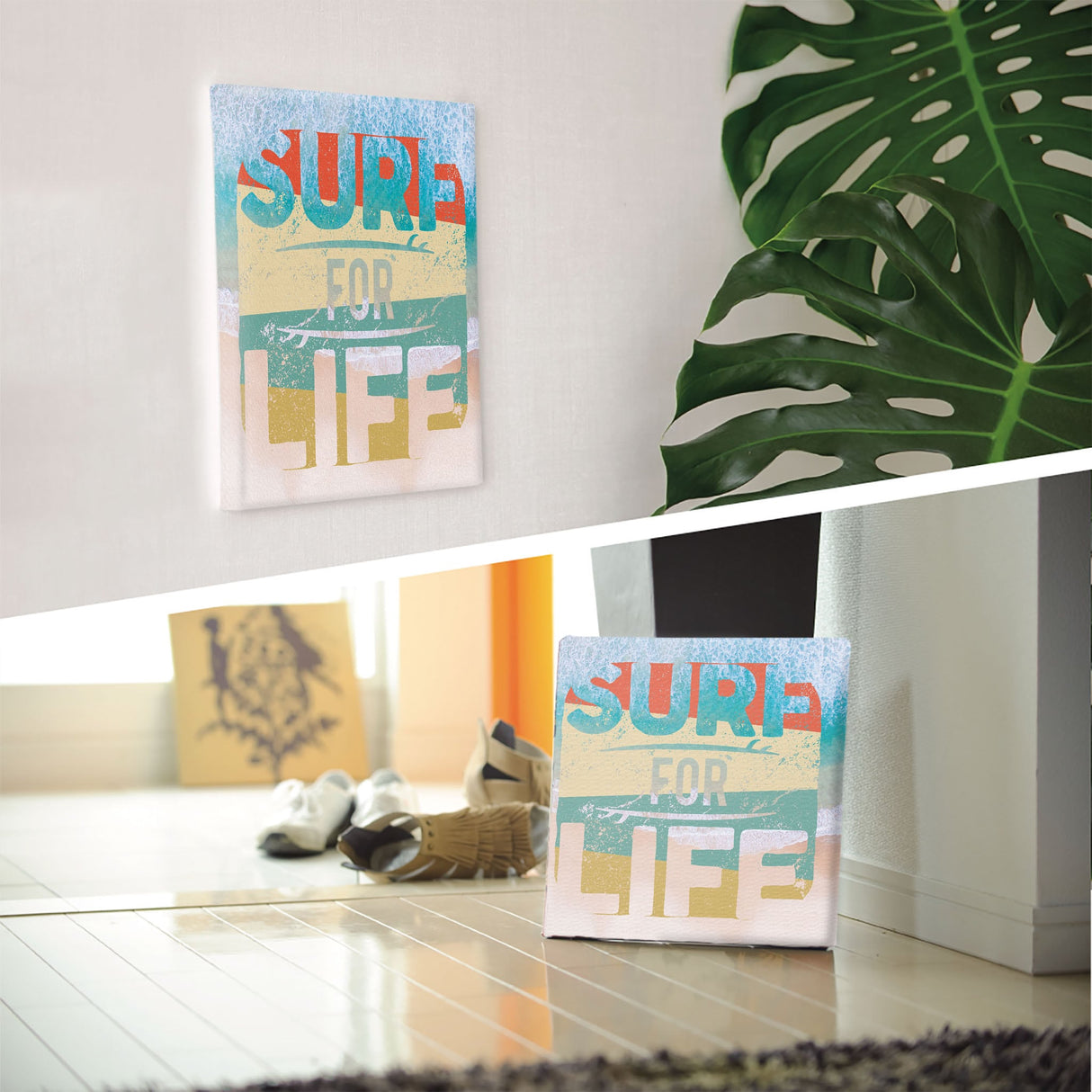 Surf wall art interior goods art panel canvas typo-1805-02