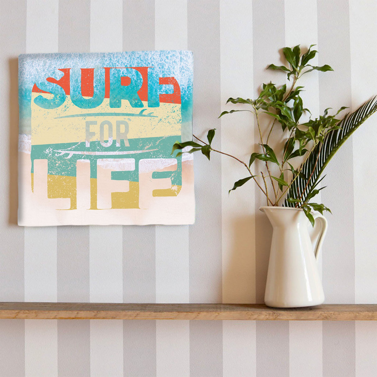 Surf wall art interior goods art panel canvas typo-1805-02