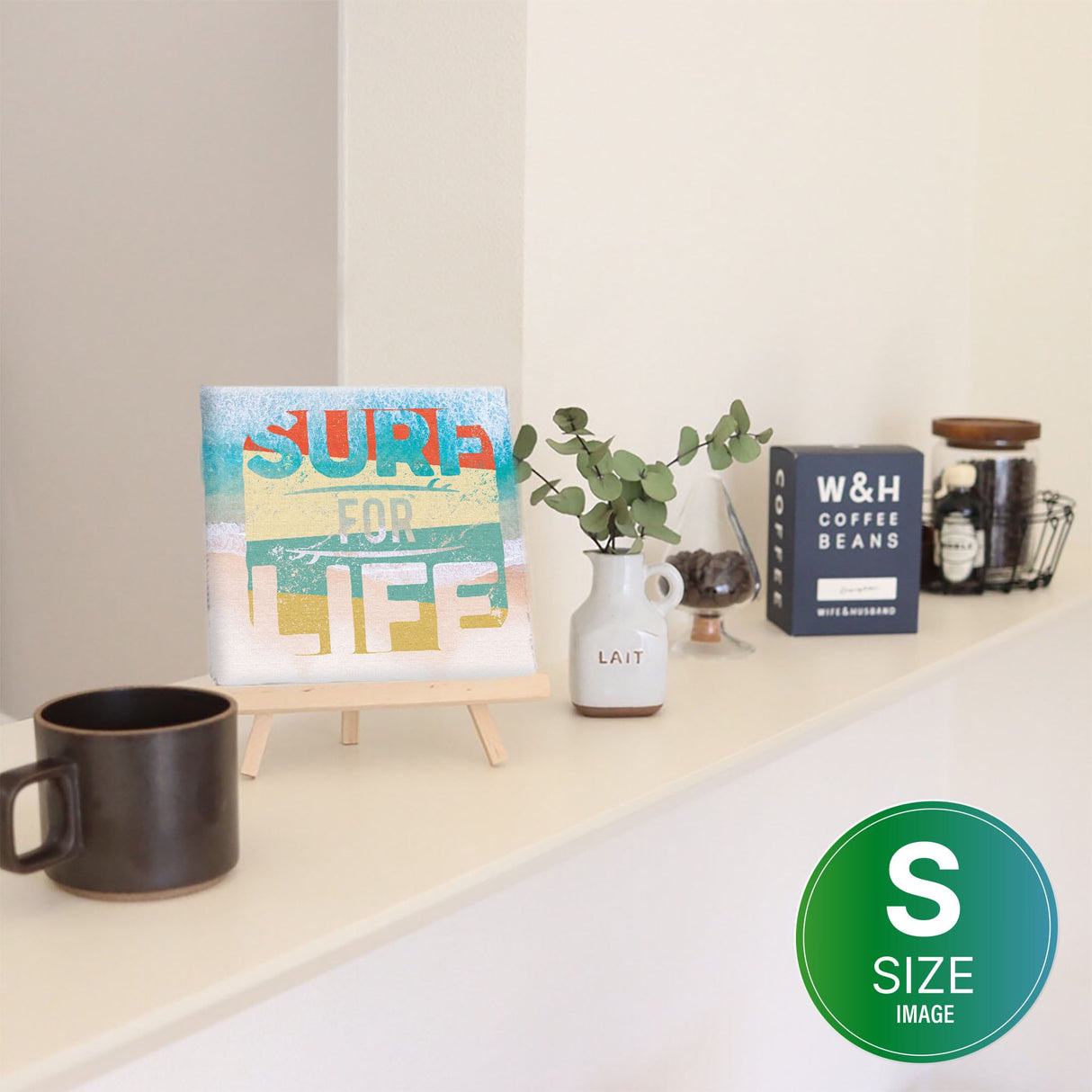 Surf wall art interior goods art panel canvas typo-1805-02