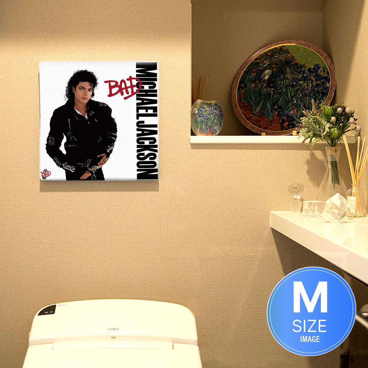 MichaelJackson(マイケル・ジャクソン)のファブリックパネル 壁掛け アート unv-0003