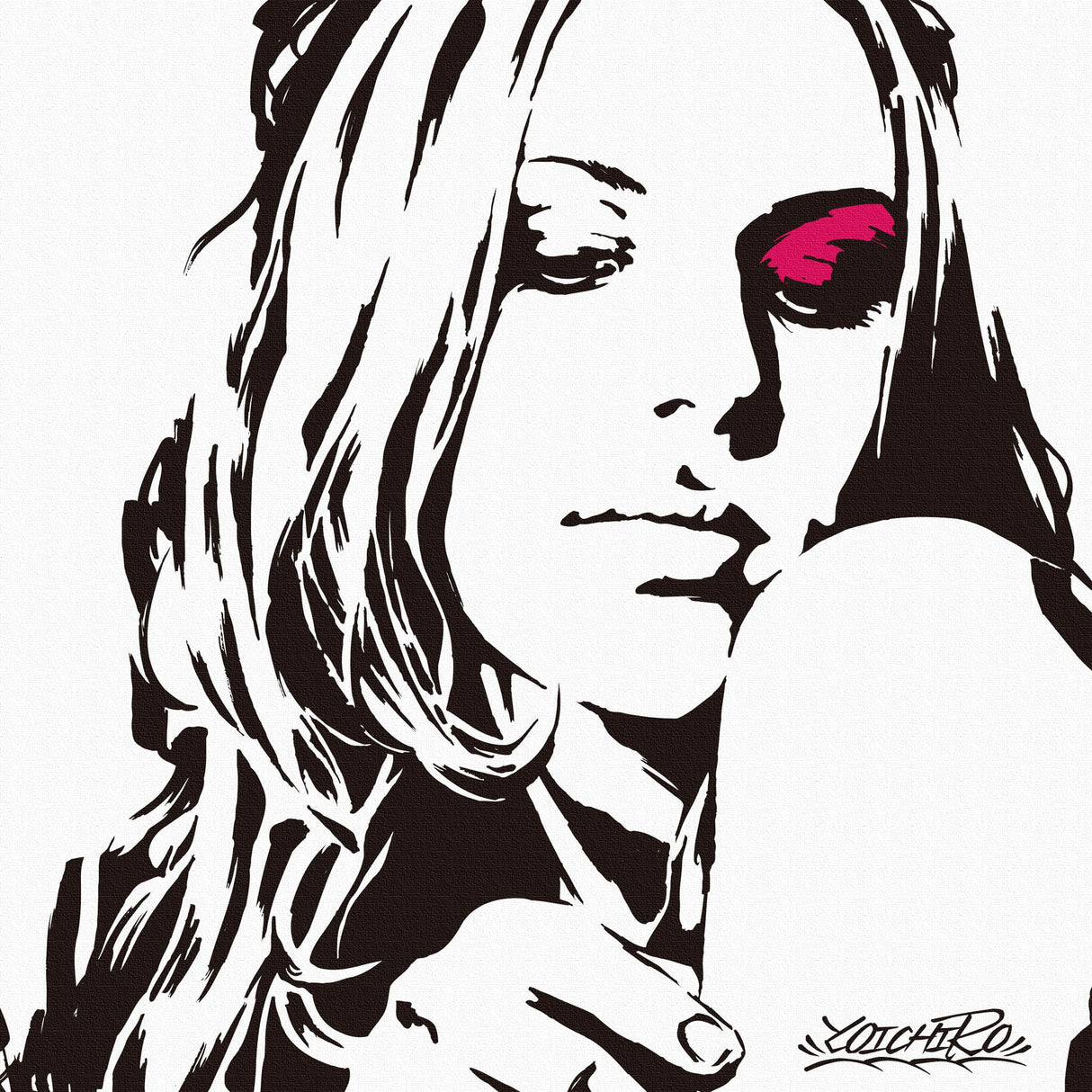 YOICHIROのファブリックパネル インテリア アート yoi-0003