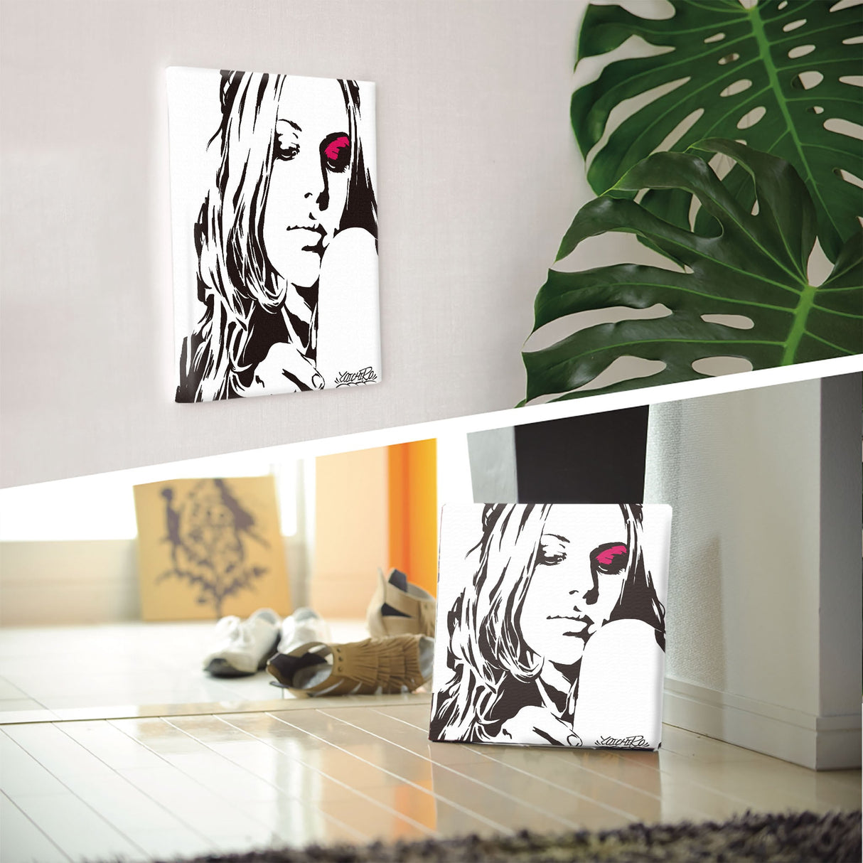 YOICHIROのファブリックパネル インテリア アート yoi-0003