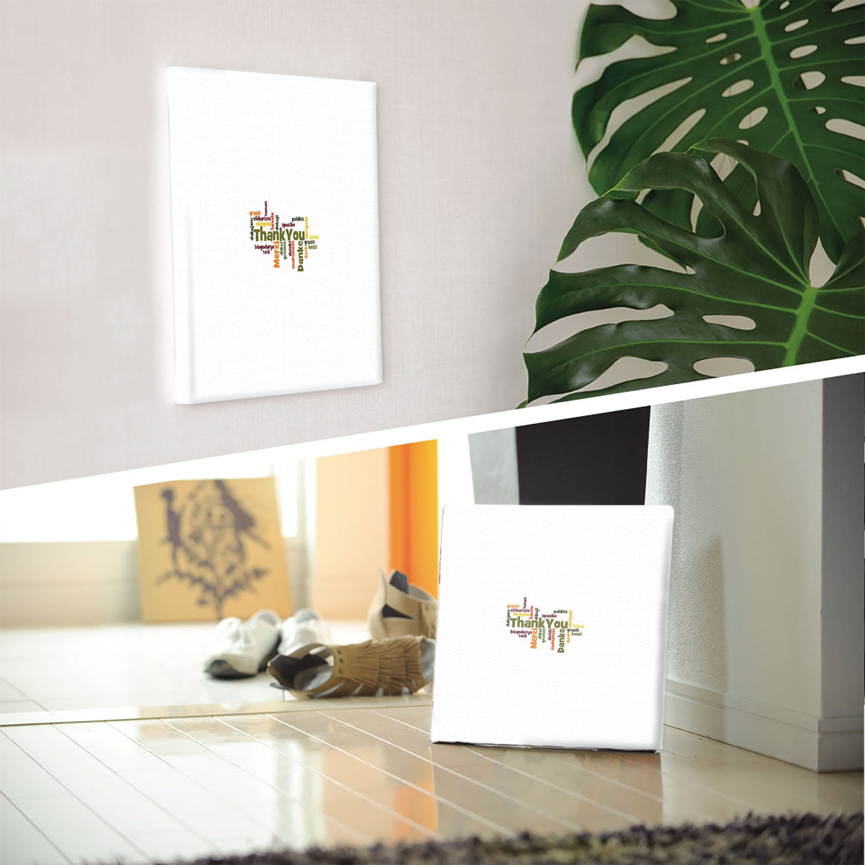 Express your gratitude! Fabric panel with message boards for single living interior yse-0002