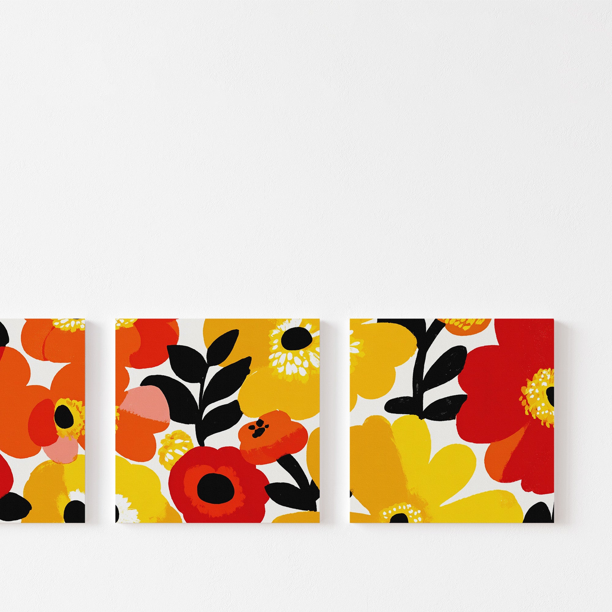 視界に元気が咲き広がる｜フラワーブラスト・トリプティック