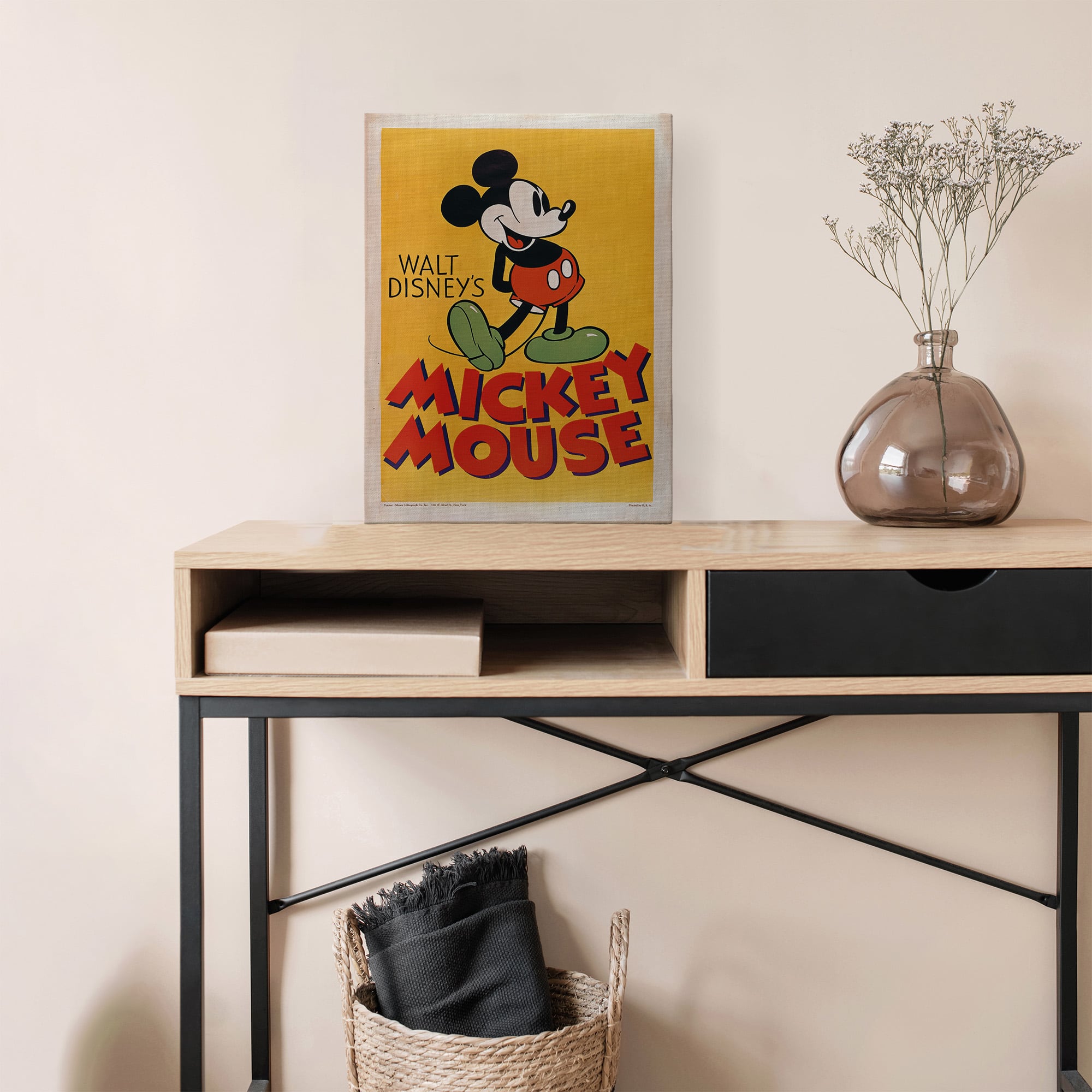ディズニー クラシックポスター｜ミッキー スマイルポーズ アート