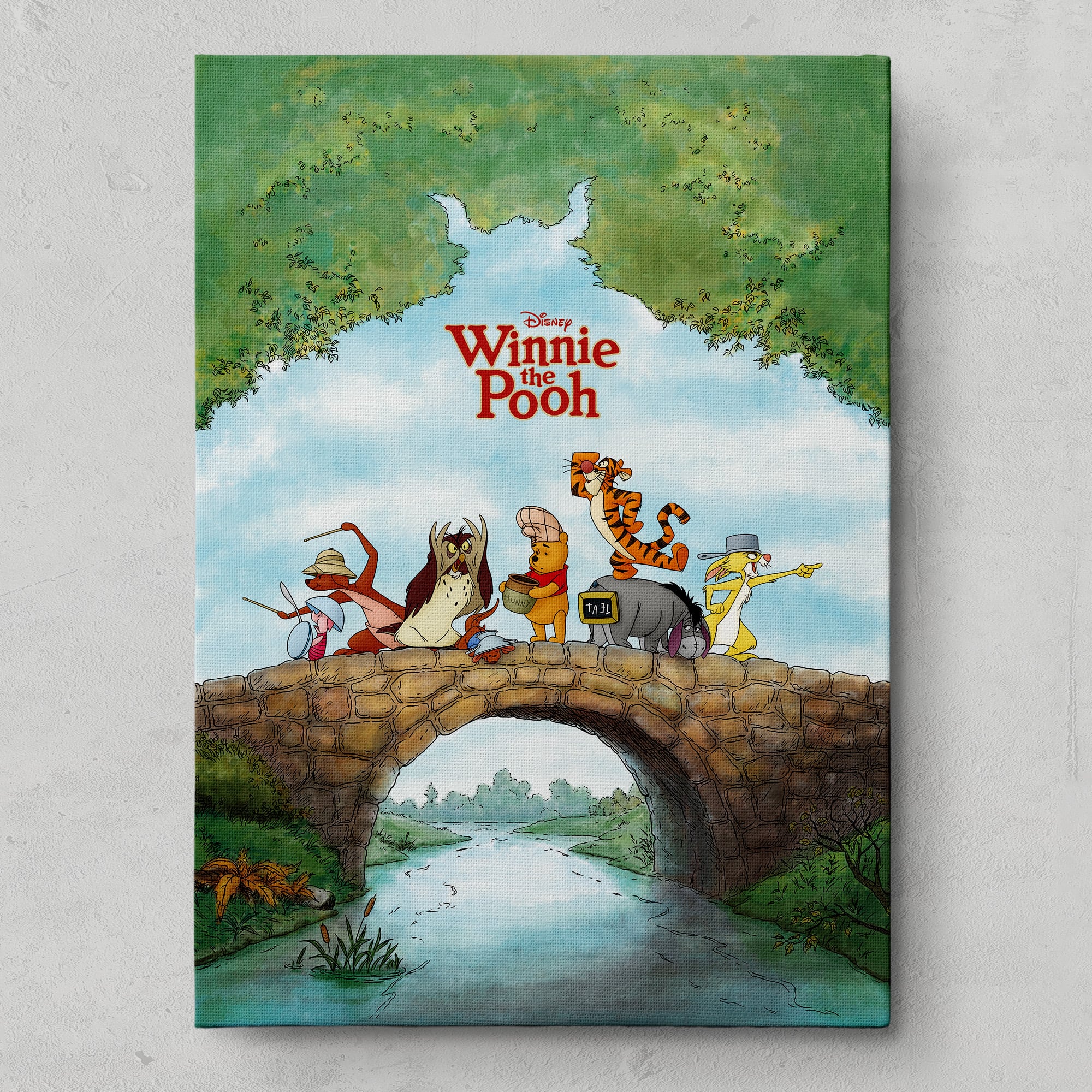 くまのプーさん アート｜石橋に並ぶ仲間たち【公式通販