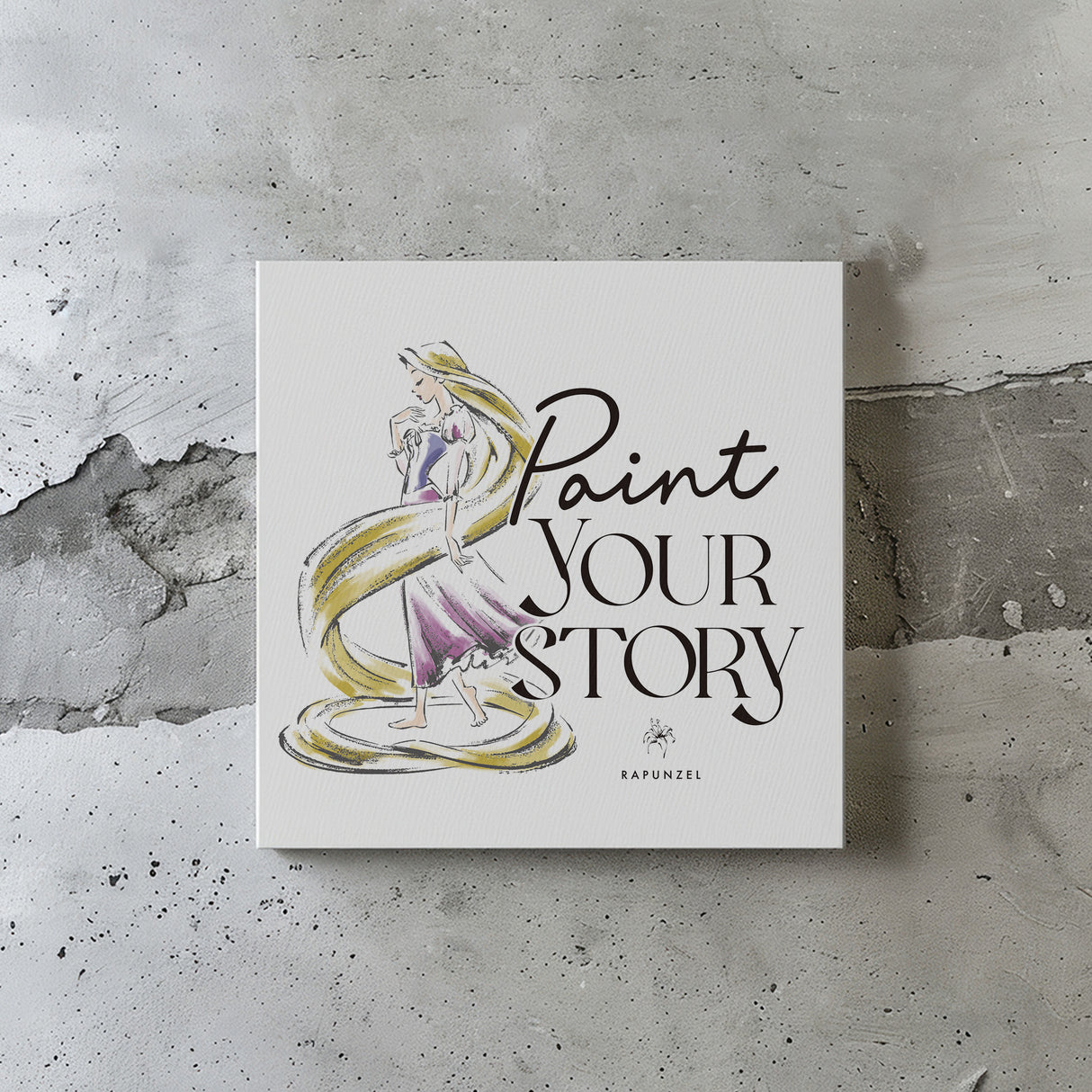 Paint Your Story – ラプンツェルのアートパネル